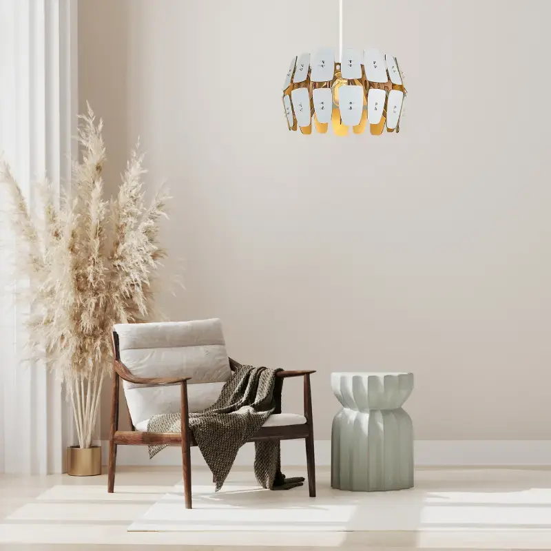 Raymonde blanc et or BAZAR